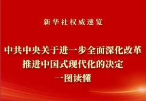 學(xué)習在線(xiàn) | 《中共中央關(guān)于進(jìn)一步***深化改革、推進(jìn)中國式現代化的決定》一圖讀懂